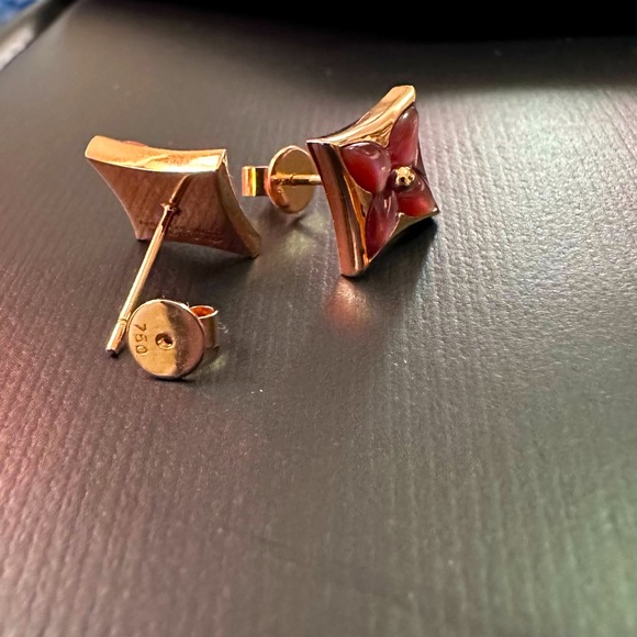 Rose Gold Earring (Gold Authentic 750) - Picture 3 of 4